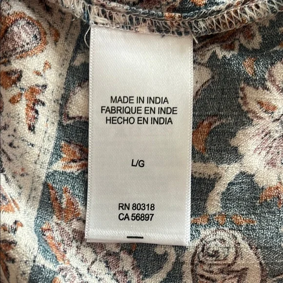 Lucky Brand Floral Print Women's Top - Picture 6 of 12